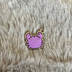 Louis Vuitton Purple Crab Zipper Pull Bag Charm
